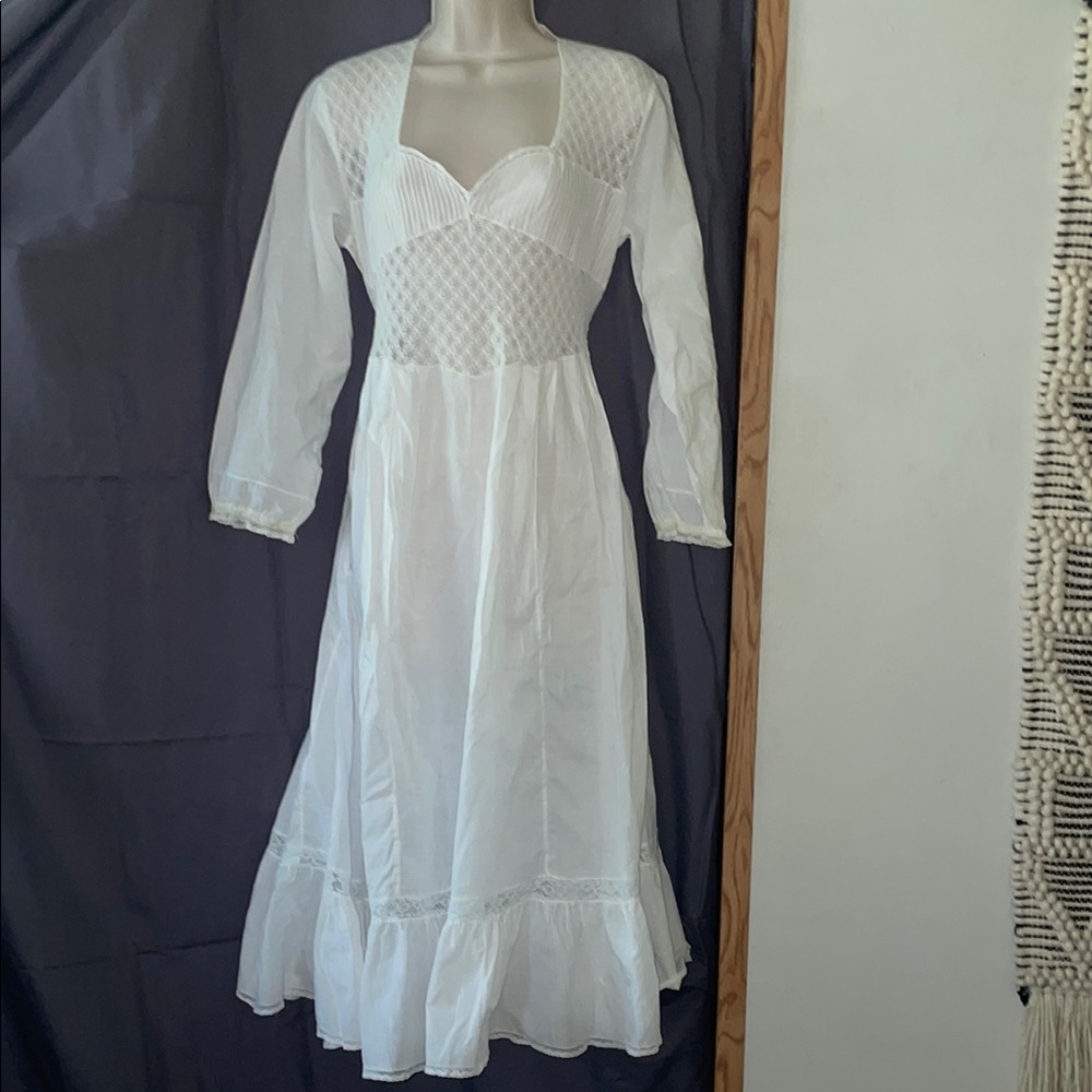 Vintage white cotton dress